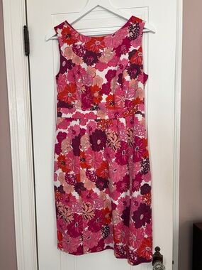 Liberty of London for Target Fuchsia and Pink Floral Midi Dress